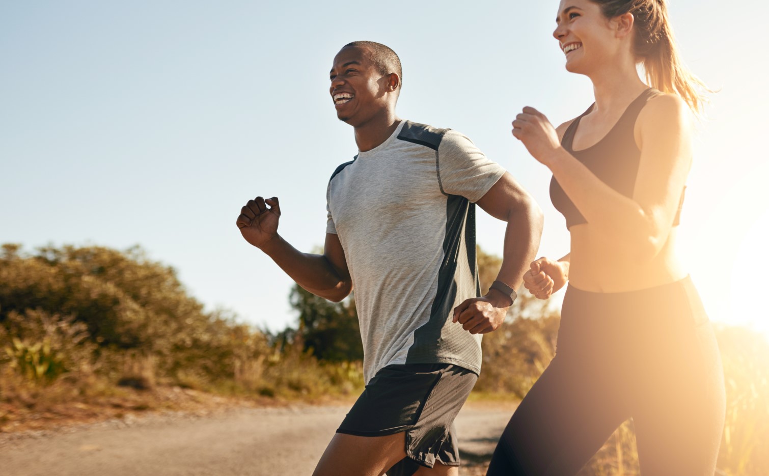 Smile, running and health
